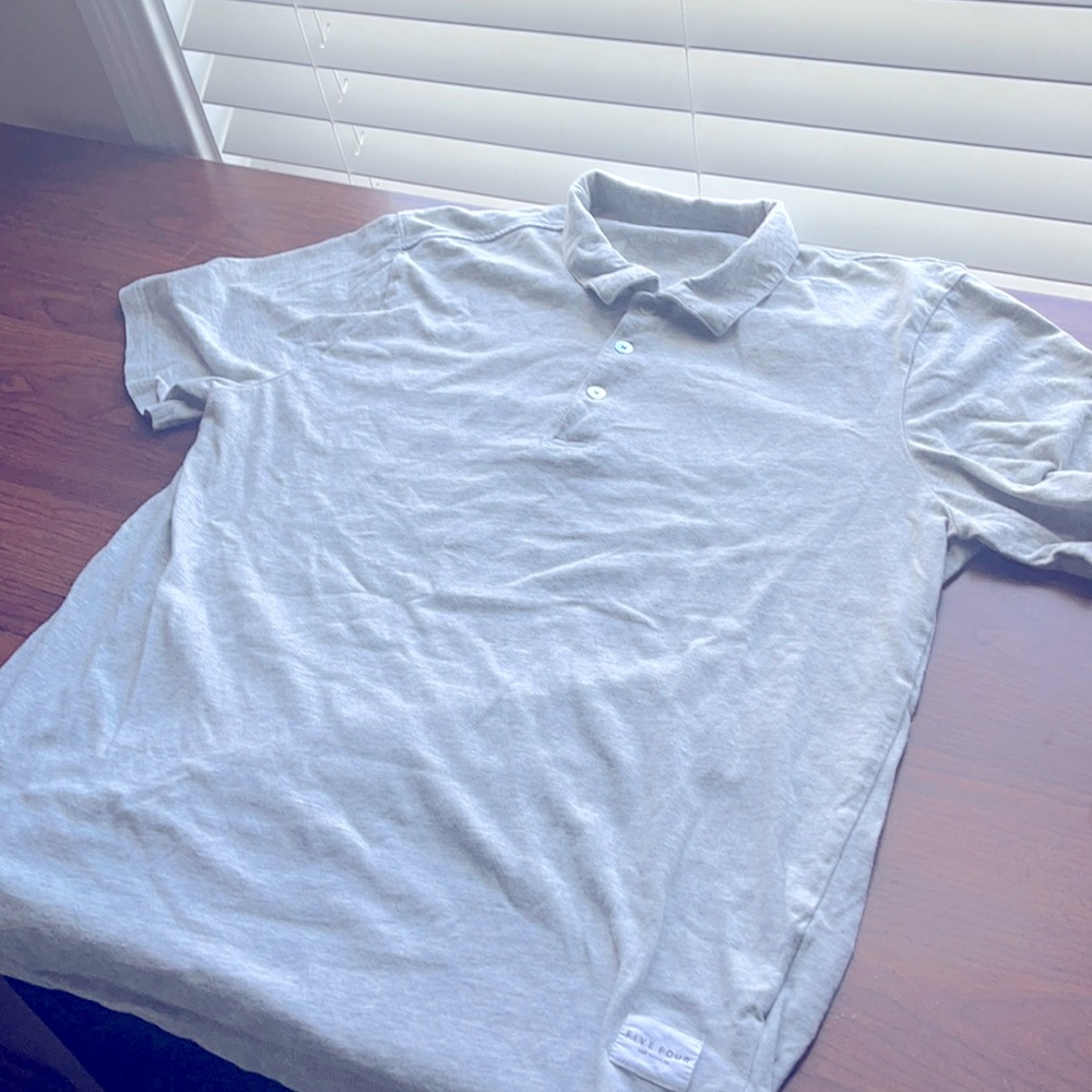 Five Four Polo T Shirt Medium gray